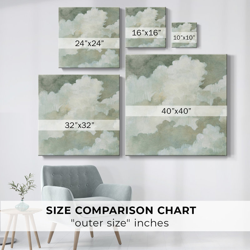 Toile tendue Quiet Clouds I-Gallery, H 32 po x l 32 po