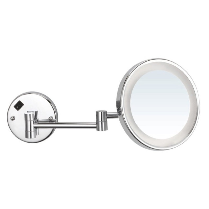 Jarboe Metal Wall Mirror, Chrome