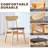 La chaise de salle à manger élégante et durable en bois massif, le petit dossier incurvé, le coussin en polyuréthane et la belle forme s'agencent parfaitement à n'importe quelle pièce et à un usage quotidien-917072013-917072002