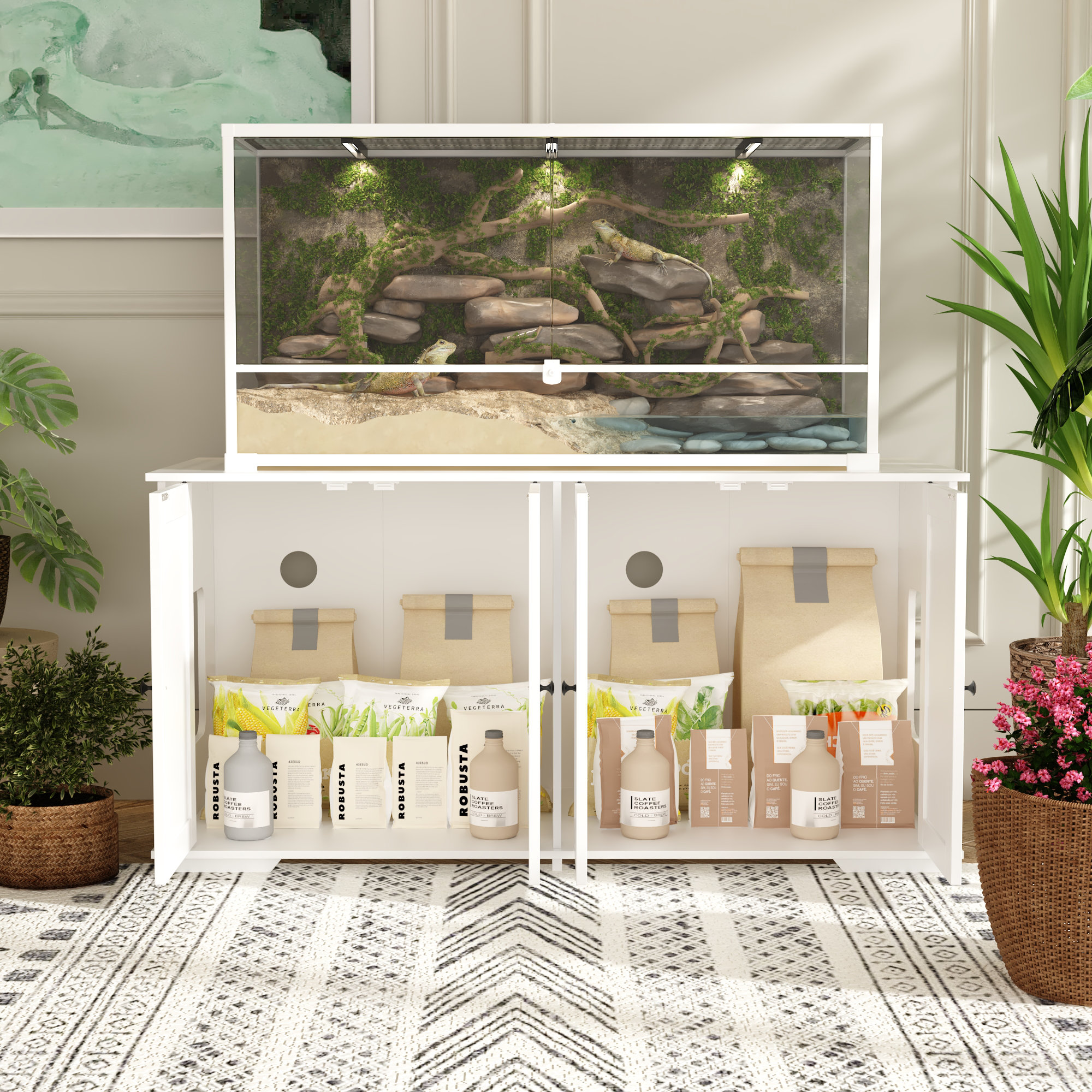 Lark Manor™ 47.2'' x 19.7'' x 23.6'' Wood Reptile Stand & Reviews | Wayfair