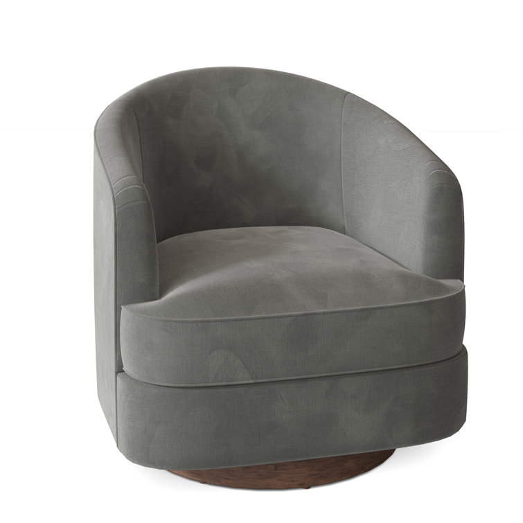 Tipsy Upholstered Swivel Barrel Chair