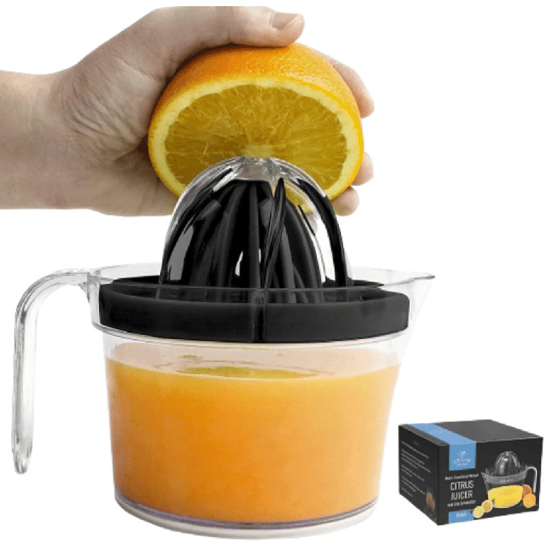 Zulay Kitchen 3-in-1 Citrus Juicer Reamer Cup 17oz Lemon Squeezer Orange Juicer Extractor