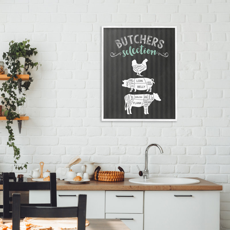 Giclée encadrée par Butchers, H 20 po x l 16 po, Estampe numérique encadrée blanc bord de mer