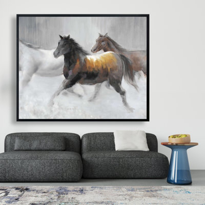 «Herd Of Wild Horses» sur toile