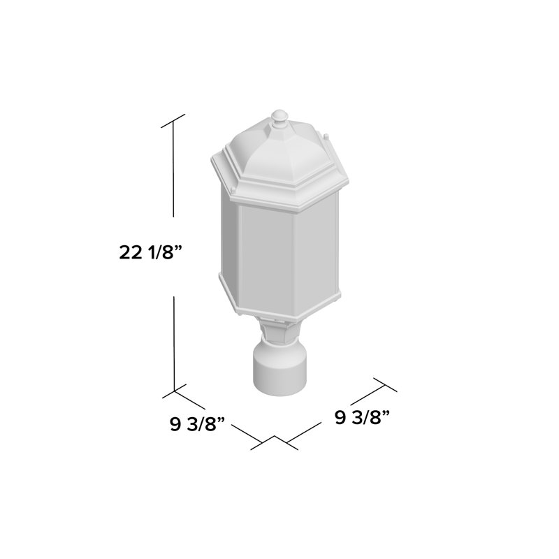 Sevier Large One Light Outdoor Post Lantern from Generation Lighting , Antique Bronze