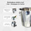 Buckingham Wine Bucket Stainless Steel Mirror Finish 21.5 cm 4.8 Litre
