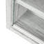 Vitrine 2 portes en verre gris avec 5 tablettes réglables - parfait pour exposer et collectionner