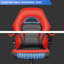 Fauteuil de jeu et de course pivotant réglable en cuir Inbox Zero Racing-1636668377