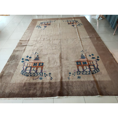 Hand Knotted Wool Area Rug