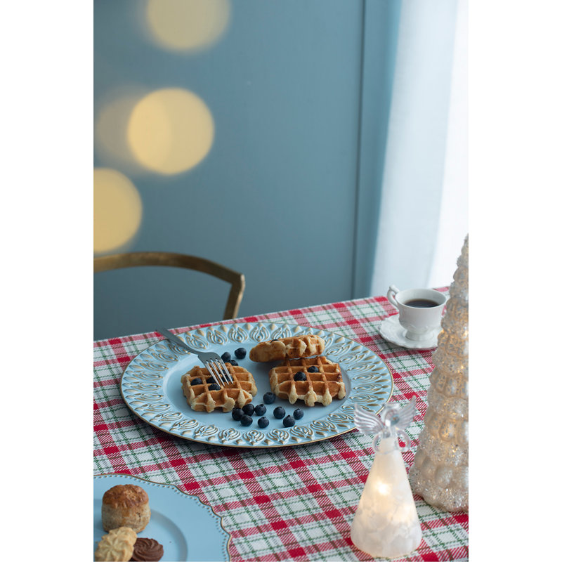 Ensemble de 8 assiettes de présentation en plastique, D 14 po