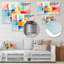 Mid-Century Pastel Color Collages I - Art mural géométrique en métal MT137608-340062060