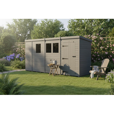 14x5 Pent Composite Shed