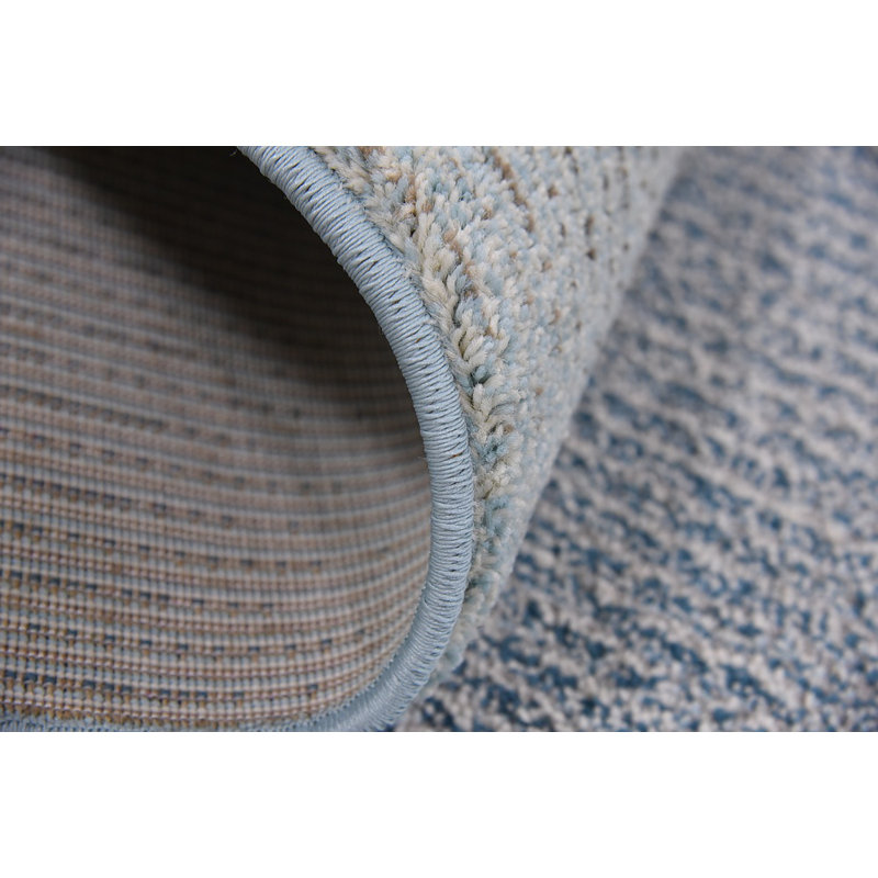 Burtrum Washable Abstract Indoor Rug, Round 8'