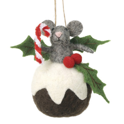 12 cm Felt Shatterproof Hanging Figurine Ornament