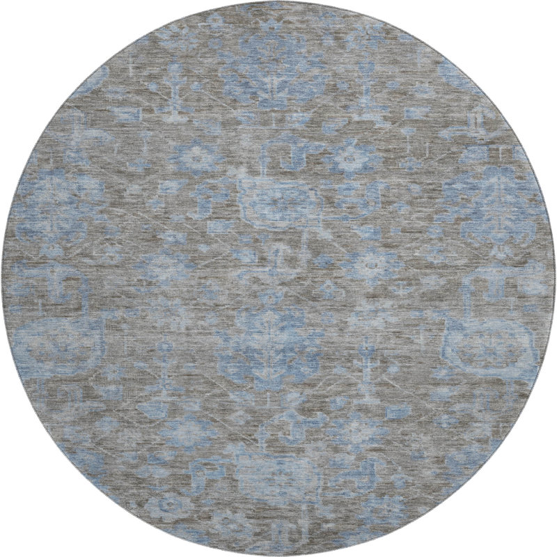 Tapis de qualité supérieure Geers AMF1375 lavable à la machine, Rond 8 pi