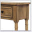 Rustic Console Table With Two Storage Drawers And Bottom Shelf For Easy Assembly And Elegant Living Room Decor-1312886069