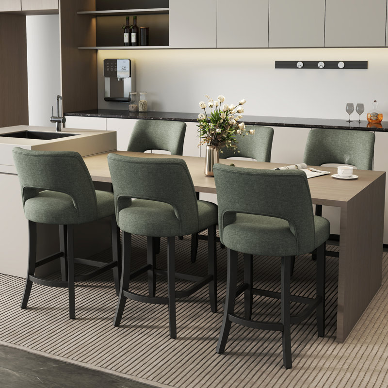 Tabouret de bar Bisto, Vert