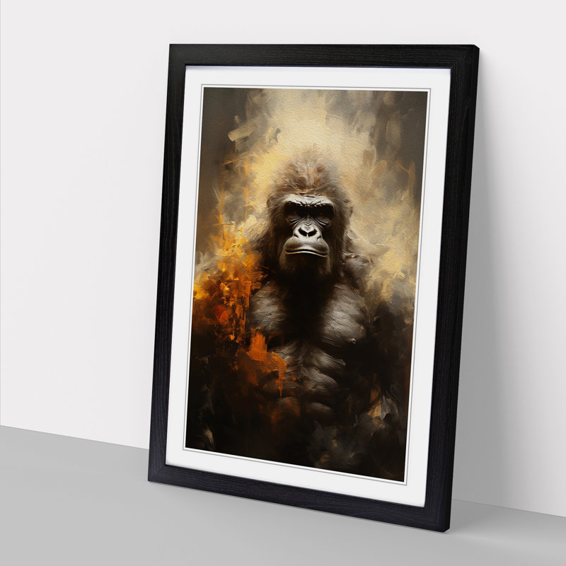 Gorilla Conceptual - Framed Print, 64cmH x 46cmW
