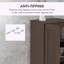 Armoire de rangement de 69 po de hauteur avec tablettes de rangement mobiles et portes à fermeture en douceur-89558937