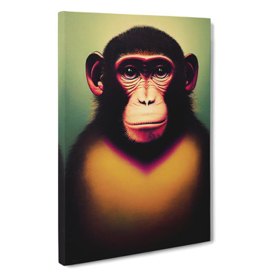 Monkey Face - Wrapped Canvas Print