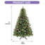 Arbre de Noël artificiel 7,5 pi avec pommes de pin et baies 7,5 pi-1386958992