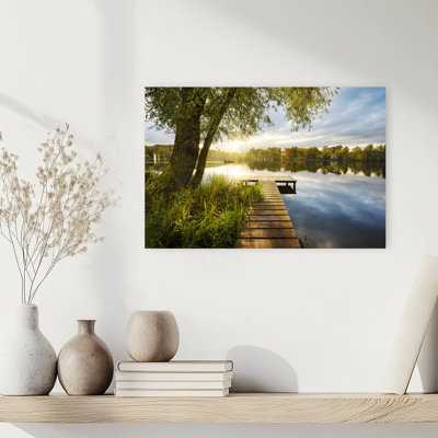Sans titre, impression abstraite romantique de paysage contemporain de forêt