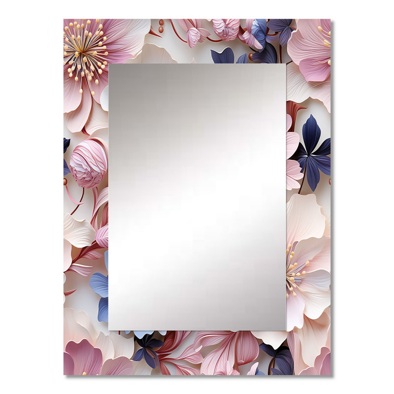 Motif floral de Langelier, 32 po x 24 po