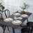 Mariaella Vinyl Geometric Round Placemat-399924433