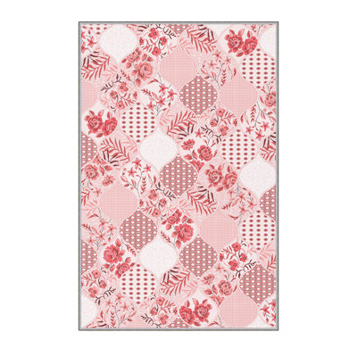 Elegant 3D Printed Area Rug, 4.6 x 7.2 ft | 100% Polyester, 0.31 in Pile Height, Antibacterial | Non-Slip PVC Felt Dot Underside, Machine Washable, Perfect for Living Room or Bedroom, Durable & Stylish Design