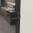 32" × 80" Matte‑Black Aluminum Full‑Lite Clear Tempered Glass Interior Door, Reversible Swing Single Glass Door-135940384