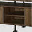 Console à 2 tablettes rétro chêne noir