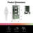 Chloe Tall Metal Display Cabinet with 2 Arched Glass Doors-106273615