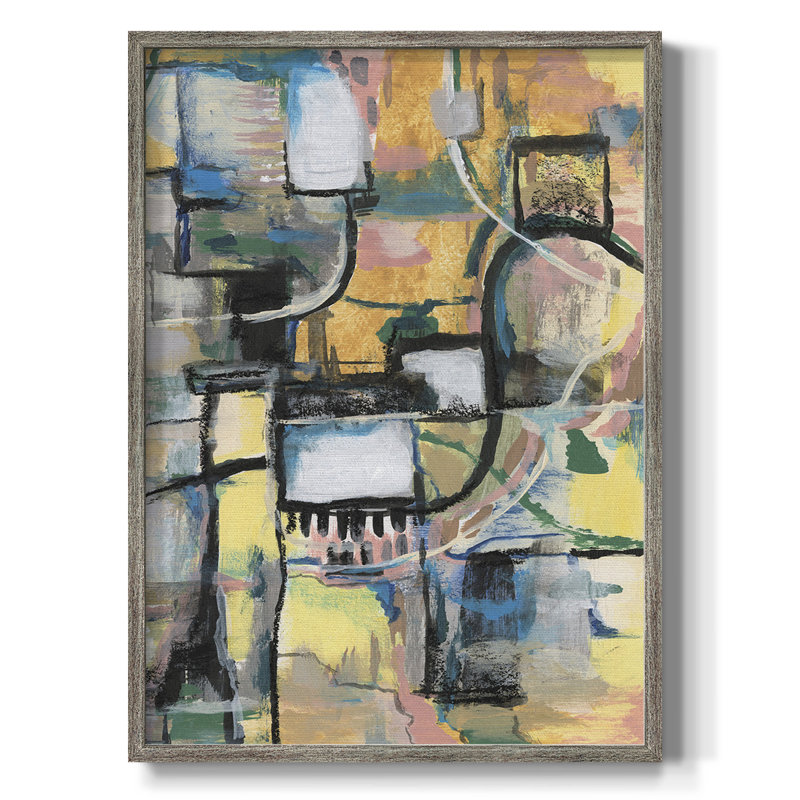 Memory Screen II Framed Print - Solid Wood, 15" H x 12" W