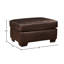 Ensemble de salon en cuir, canapé-lit et repose-pieds Rowen-83611745