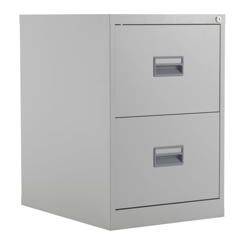 46.5cm Wide 2 -Drawer Steel File Cabinet, Grey