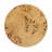 Dominie  Accent Pillar Side Table, Warm Natural Brown Burl Wood-633220484
