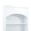 Garde-manger de 83,7 pouces de hauteur avec comptoir en faux marbre - Armoire blanche pour tablettes-343112574