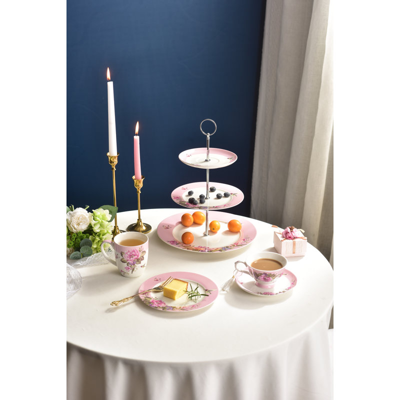 Aliana Bone China Teacup and Saucer