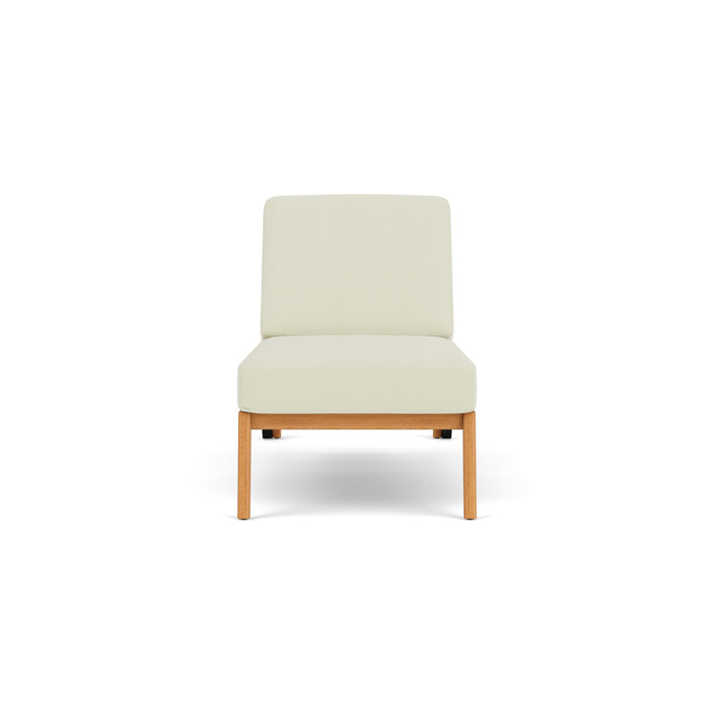 Alpine Outdoor Teak Chaise Lounge, Bamboo Bay Meadow