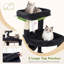 Arbre à chat 78 po pour grands chats, tour de jeu multi-chats avec 2 condos et hamac, support pour velours pour chat moyen et grand, facile à installer-345645678