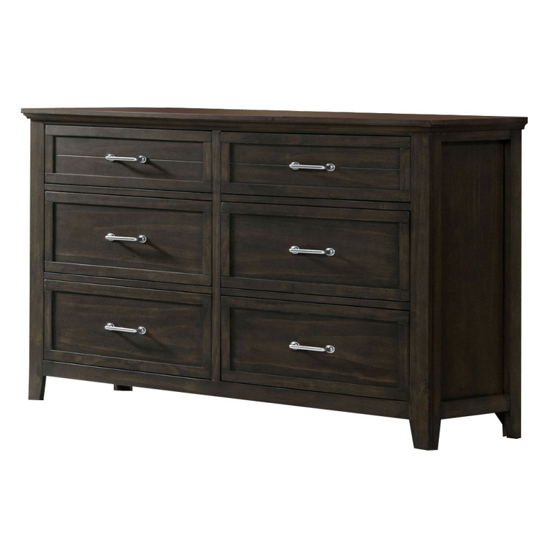 Commode double 6 tiroirs l 58 po