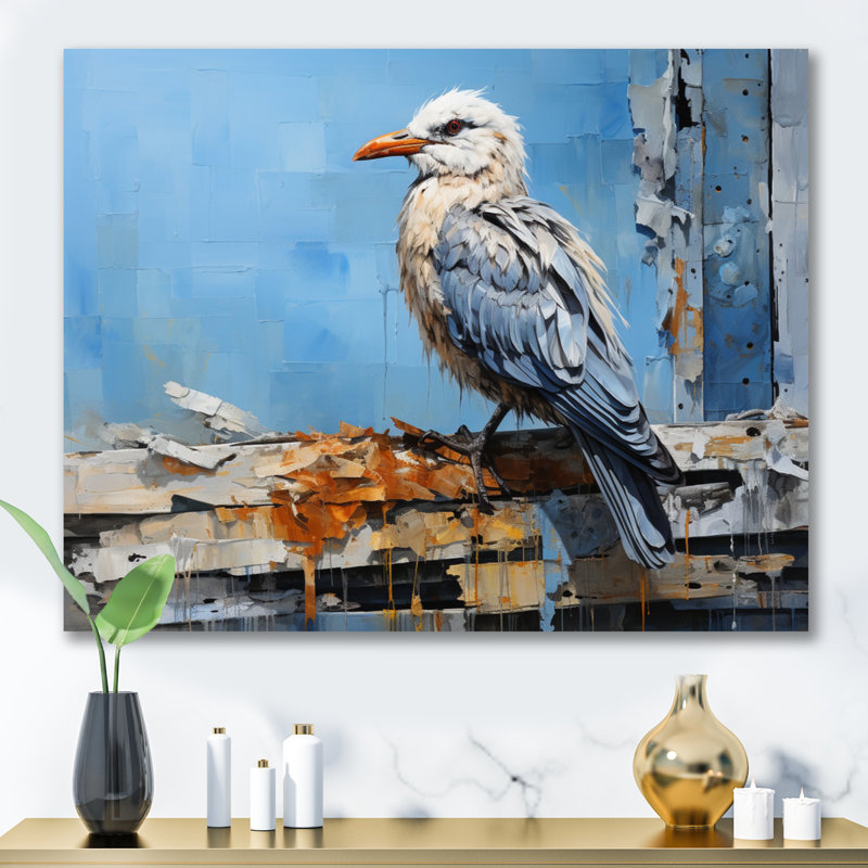 Collage de gardes-côtes Seagull, H 30 po x l 40 po x P 1,5 po, Toile tendue