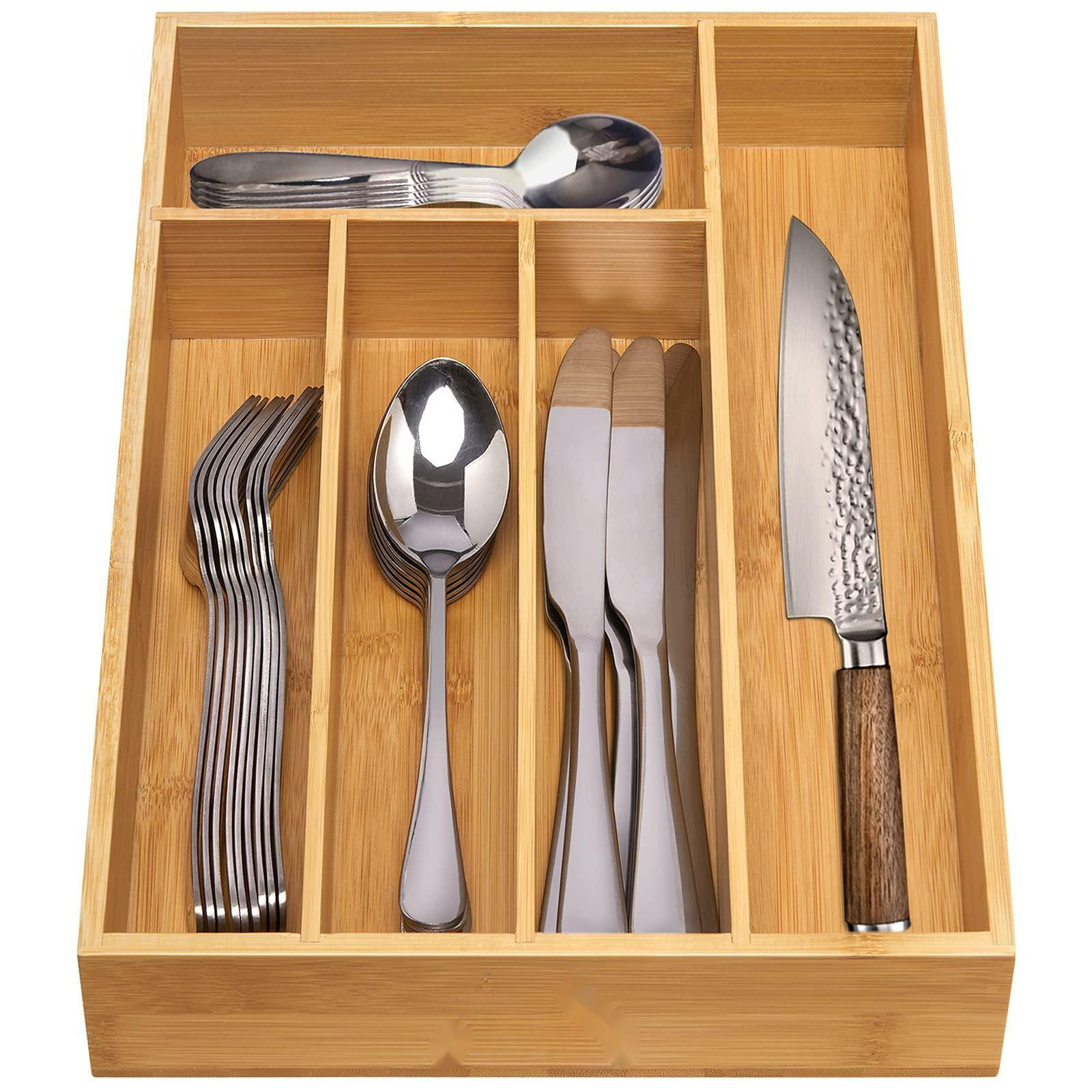 Suzanna 2.44 H x 15.94 W x 12.8 D Adjustable Flatware & Kitchen Utensils Drawer Organizer Rebrilliant