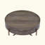 Table basse à tambour avec 1 tiroir
