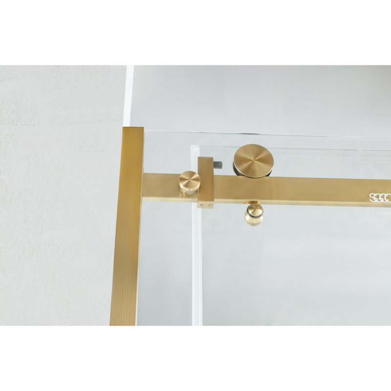 Kingston Brass Tur 60 X 60 Tub Door, Right Opening, Gold