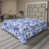 Bleu ciel / motif floral lavande foncé n'est pas disponible