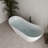 71" Streamline Soaking Glossy White Freestanding Tub With Internal Drain-108964565
