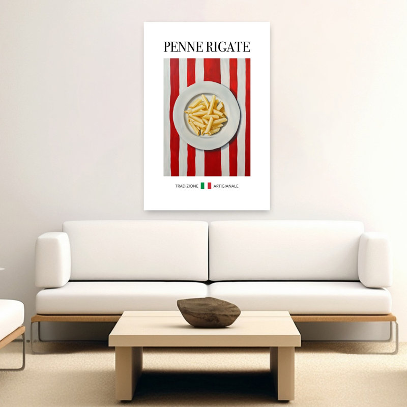 Art mural classique traditionnel contemporain Penne, H 60 po x l 40 po