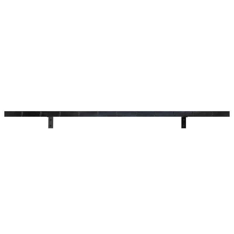 Rayne Plate Display Shelves With Hooks, 72/3/2, Black