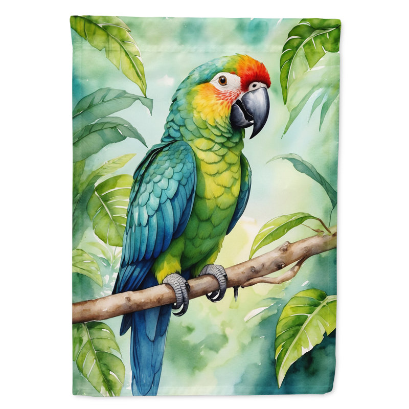 Drapeau de jardin, Perroquet amazone